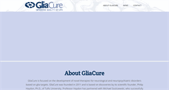 Desktop Screenshot of gliacure.com
